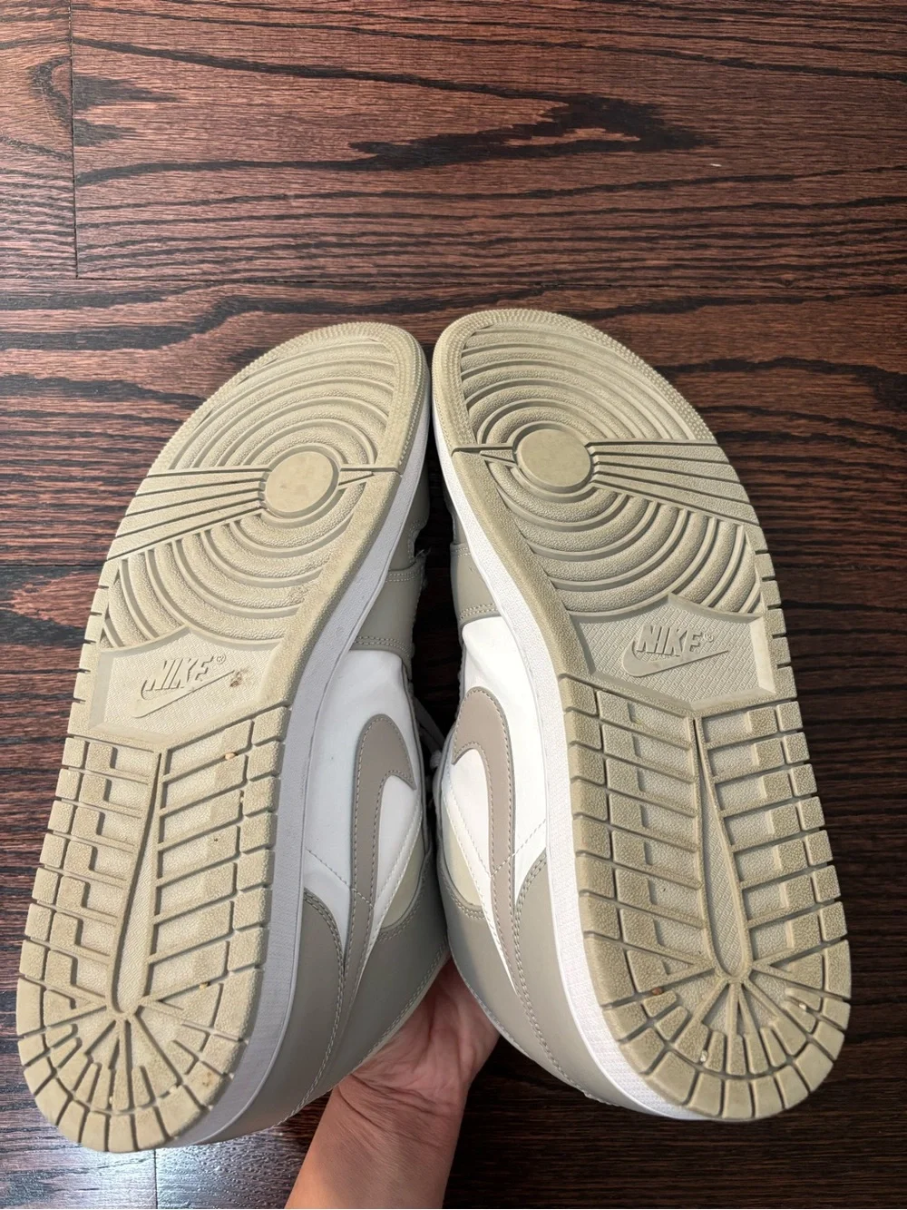 Jordan Air Jordan 1 Mid Sneakers US 12 College Grey Light Bone White